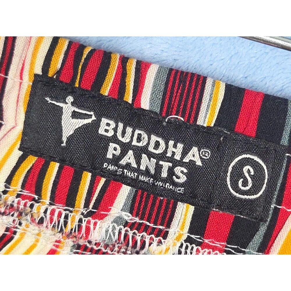 BUDDHA PANTS SAVANNAH STRIPE DROP CROTCH HAREM PANTS sz S YOGA TRAVEL LIFESTYLE - Picture 8 of 9